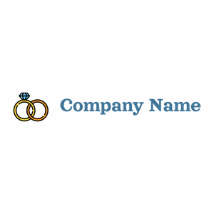 Wedding rings logo on a White background - Encontros & Relacionamentos