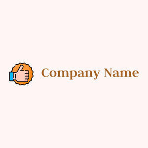 Thumbs up logo on a Snow background - Negócios & Consultoria