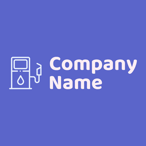 Gas station logo on a Slate Blue background - Auto & Voertuig
