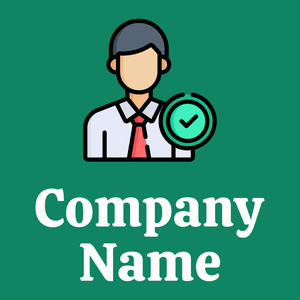 Businessman logo on a Deep Sea background - Empresa & Consultantes