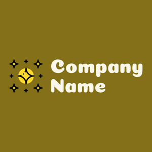 Stars logo on a Yukon Gold background - Abstrait