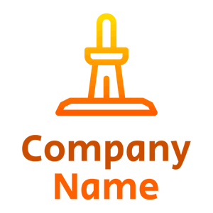 Excalibur in stone logo on a White background
