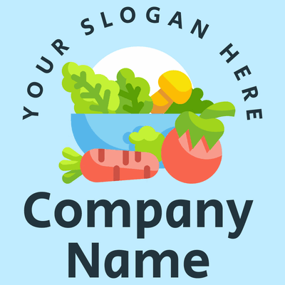fresh vegetables bowl logo - Domaine de l'agriculture