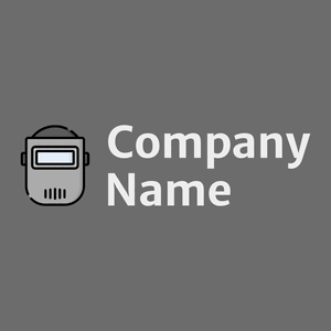 Welding mask logo on a Dim Gray background - Construcción & Herramientas