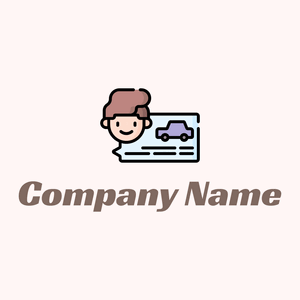 Driver licence logo on a pale background - Automobile & Véhicule