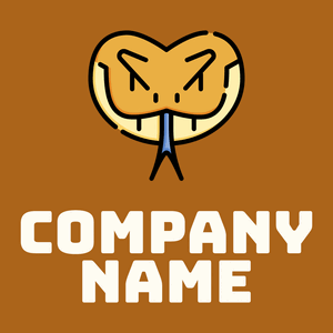 Viper on a Golden Brown background - Animali & Cuccioli