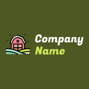 Barn on a Army green background - Landwirtschaft