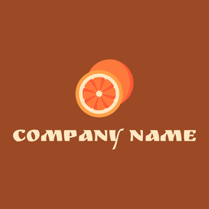 Fruit logo on a Rich Gold background - Comida & Bebida
