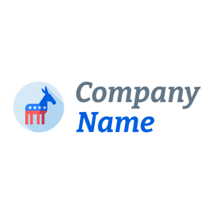 Democrat logo on a White background - Animais e Pets