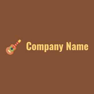 Guitar logo on a Paarl background - Entretenimento & Artes