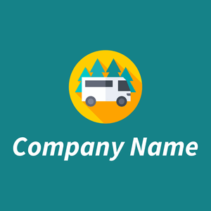 Camper logo on a Deep Sea background - Auto & Voertuig