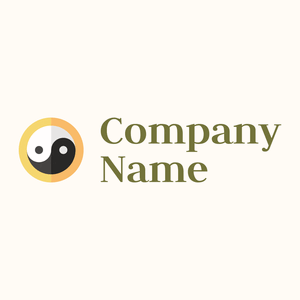 Taoism logo on a Floral White background - Abstracto