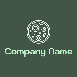 Microbiology logo on a Plantation background - Medicina & Farmacia