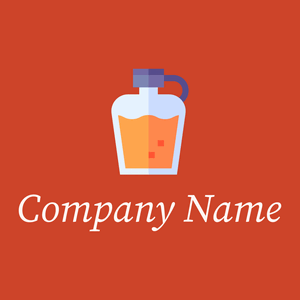Syrup logo on a Persian Red background - Nourriture & Boisson