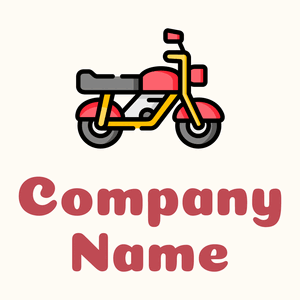 Motorcycle on a Floral White background - Auto & Voertuig