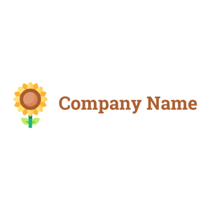 Sunflower logo on a White background - Floral