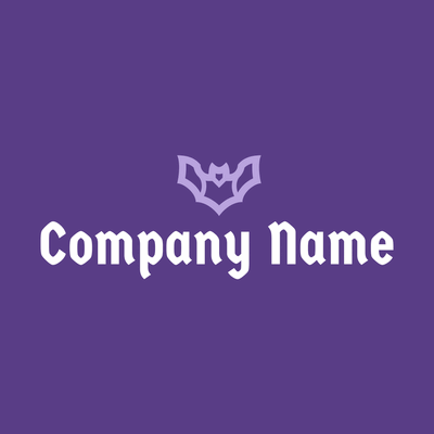 Logo murciélago violeta - Juegos & Entretenimiento Logotipo