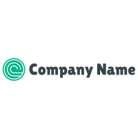 Logo abstracto en forma de onda verde - Comunicaciones Logotipo