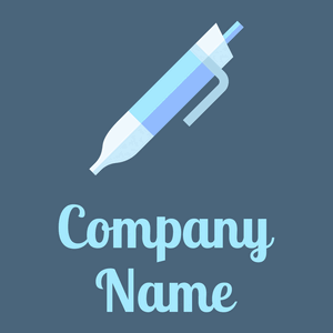 Columbia Blue Ballpoint pen on a Bismark background - Mobiliers de maison