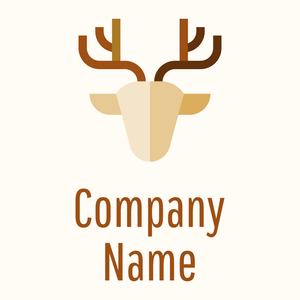 Chamois Deer on a Floral White background - Dieren/huisdieren