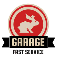 Garage logo with a rabbit - Reinigung & Wartung