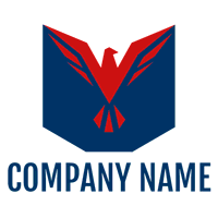 Logotipo fénix rojo y azul - Política Logotipo