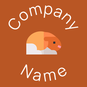 Guinea pig logo on a Christine background - Animais e Pets