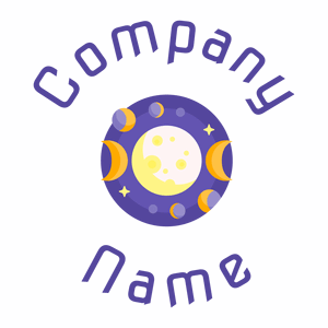 Moon phases logo on a White background - Landschaftsgestaltung