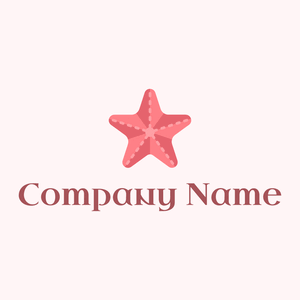 Starfish logo on a Snow background - Abstracto