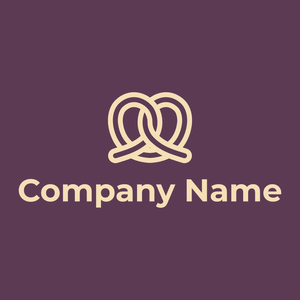 Pretzel logo on a Finn background - Abstracto