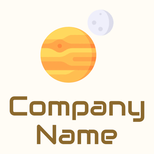 Astronomy logo on a Floral White background - Abstracto