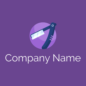Medium Purple Straight razor on a Daisy Bush background - Moda & Belleza