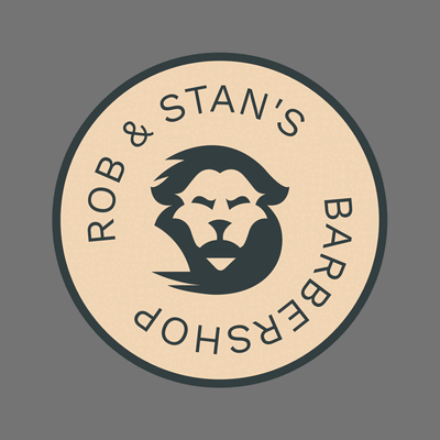 Logotipo de barbería de Rob and Stan - Spa & Estética Logotipo