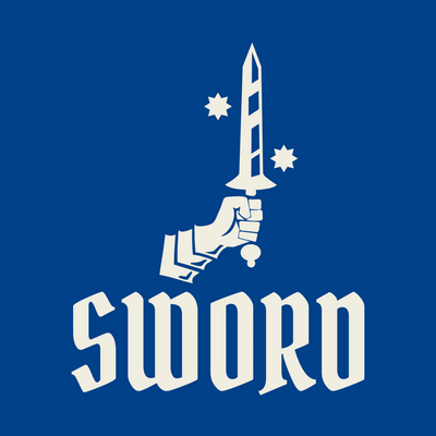 Logo de espada - Seguridad Logotipo