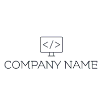 Logotipo de ordenador de barra superior - Computadora Logotipo