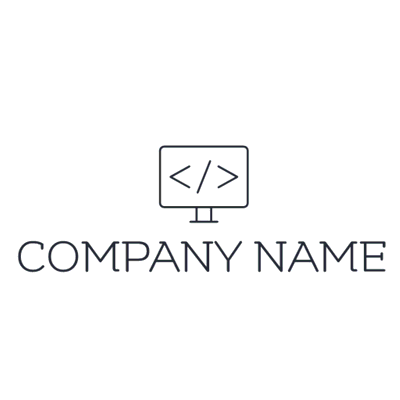 Logotipo de ordenador de barra superior - Internet Logotipo