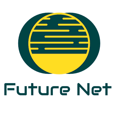 Logotipo planeta internet redondo amarillo verde - Internet