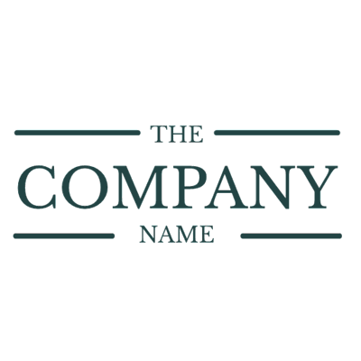 Wordmark business logo with lines - Business & Consulting