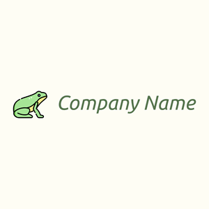 Amphibian logo on a Ivory background - Animali & Cuccioli
