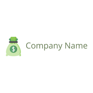 Money bag logo on a White background - Negócios & Consultoria