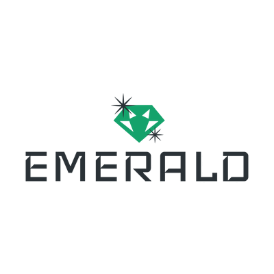 Glänzender Smaragd-Logo - Industrie Logo