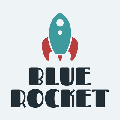 Logotipo cohete rojo y azul - Automobiles & Vehículos Logotipo