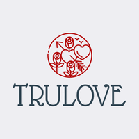 Trulove Logo Pfeil Blumen - Hochzeitsservice Logo