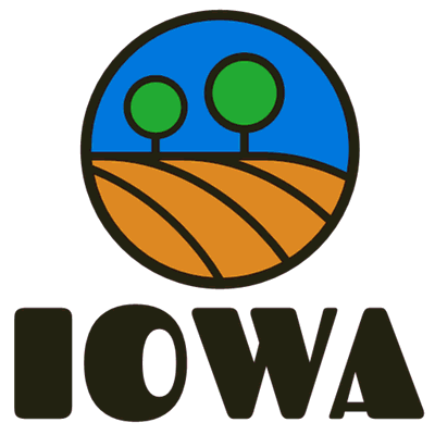 Landwirtschaftliches Feld und Bäume Logo - Landwirtschaft