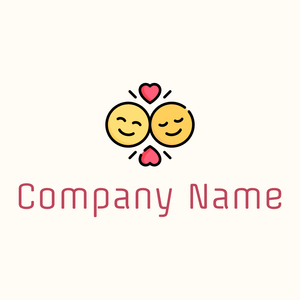 Lovers logo on a Floral White background - Computer