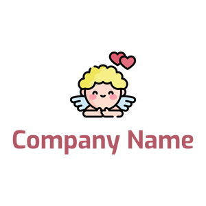 Cupid logo on a White background - Rencontre