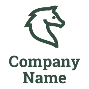 Horse Head logo on a White background - Dieren/huisdieren