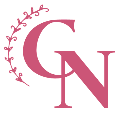 Schriftzeichen-Logo mit Blumendekor - Blumen Logo