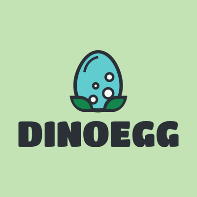 Logotipo de huevo de dinosaurio - Niños & Guardería Logotipo