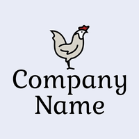 Logo de pollo de líneas gruesas - Animales & Animales de compañía Logotipo